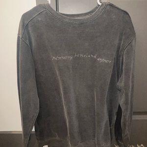 taylor swift folklore the "what am I defending now?" Pullover: size Medium